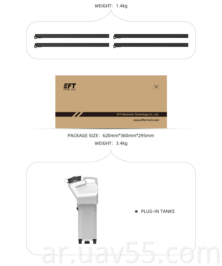 G420 Agricultural Drone Kit 22L Water Tank Frame